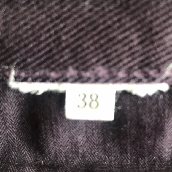 VINCE PLUM COLOUR BUTTON FLY JEANS - Picture 4 of 7